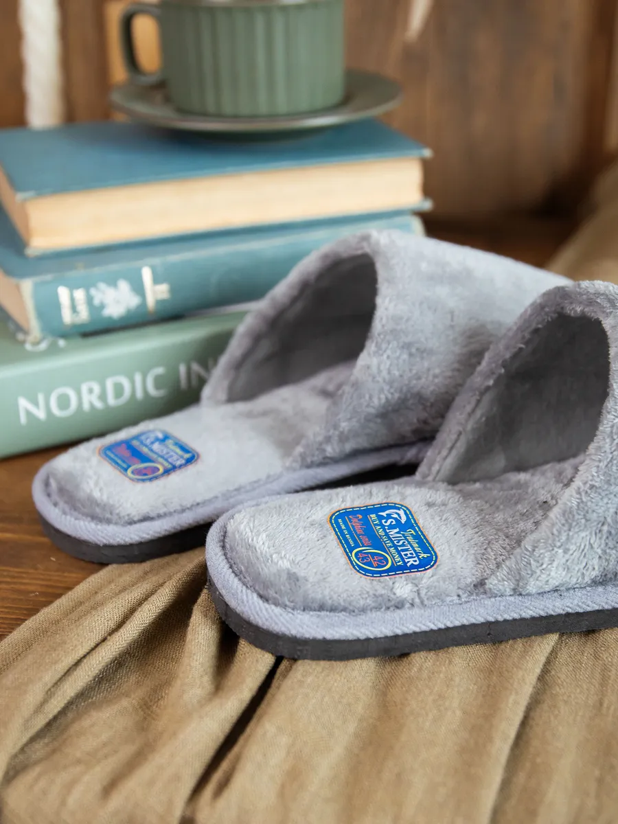 Тапочки домашние мужские А-56 В22-133-12 закрытые  (р.40/41)