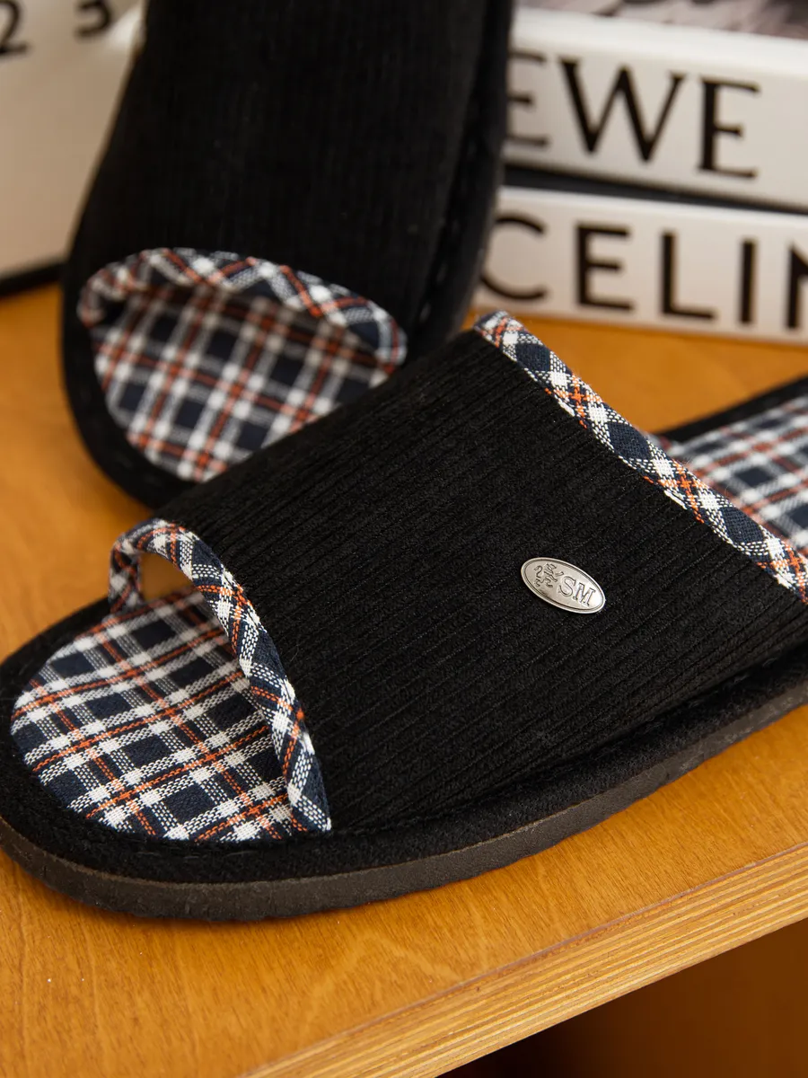 Тапочки домашние мужские А-56-201-01 открытые  (р.40/41)