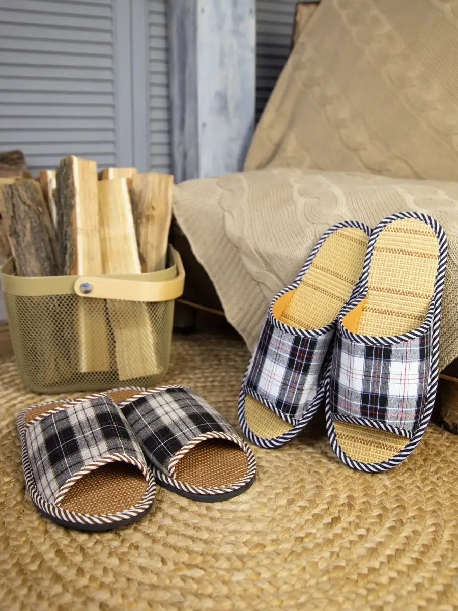 Тапочки домашние мужские А-89-001-01 открытые  (р.40/41)