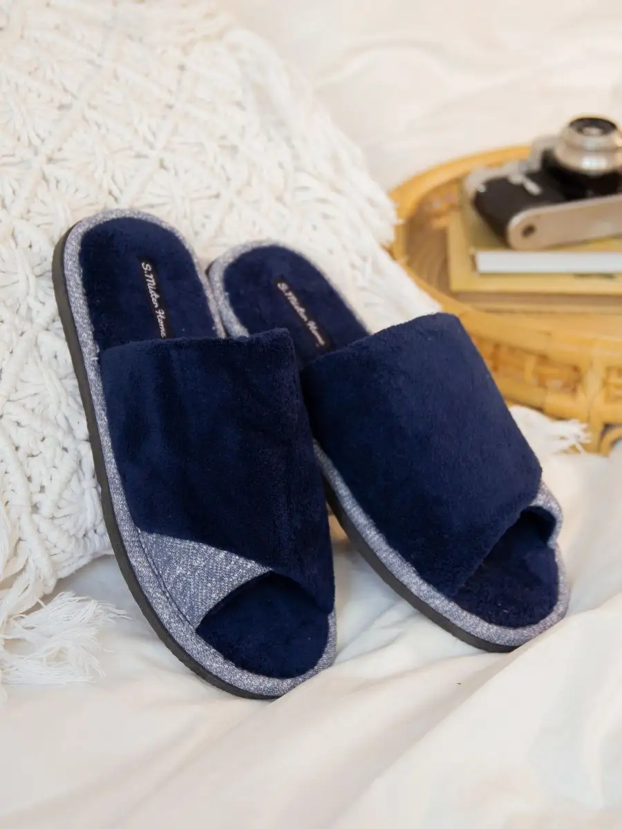 Тапочки домашние мужские А81-350-02 открытые  (р.40/41)