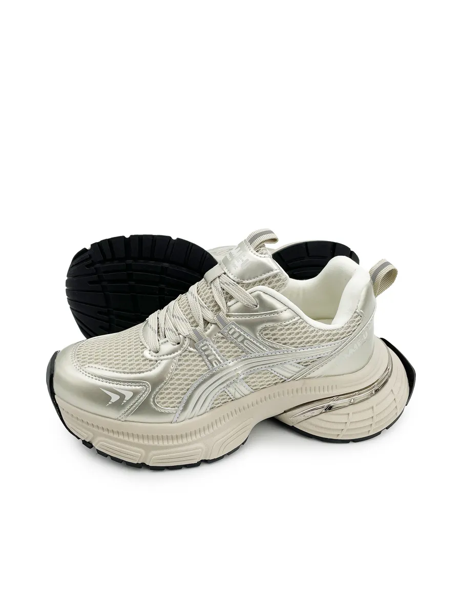Кроссовки жен. 462-800-10-11  white+beige р.35