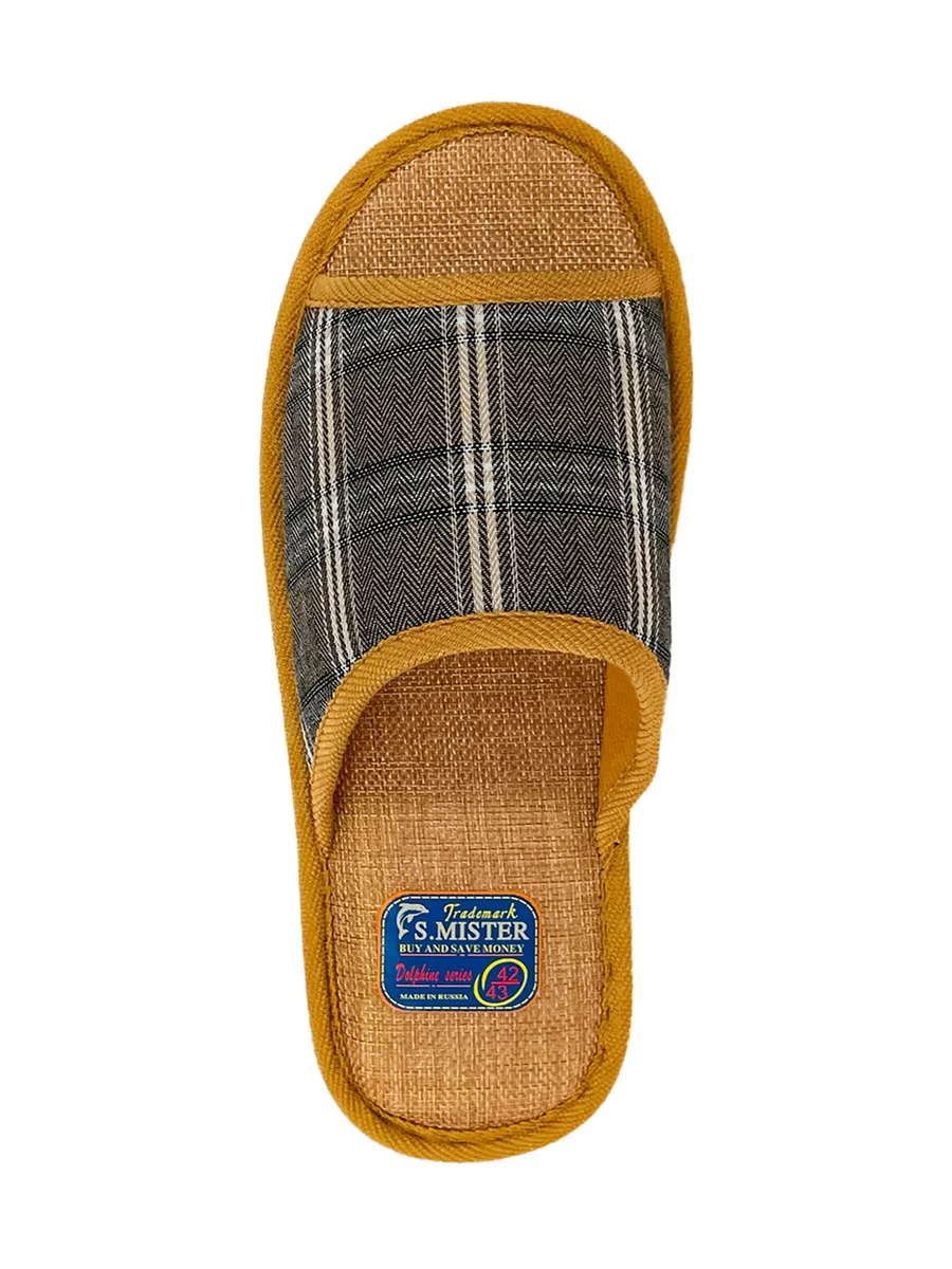 Тапочки домашние мужские А-56 В22-103-16 открытые (р.40/41)