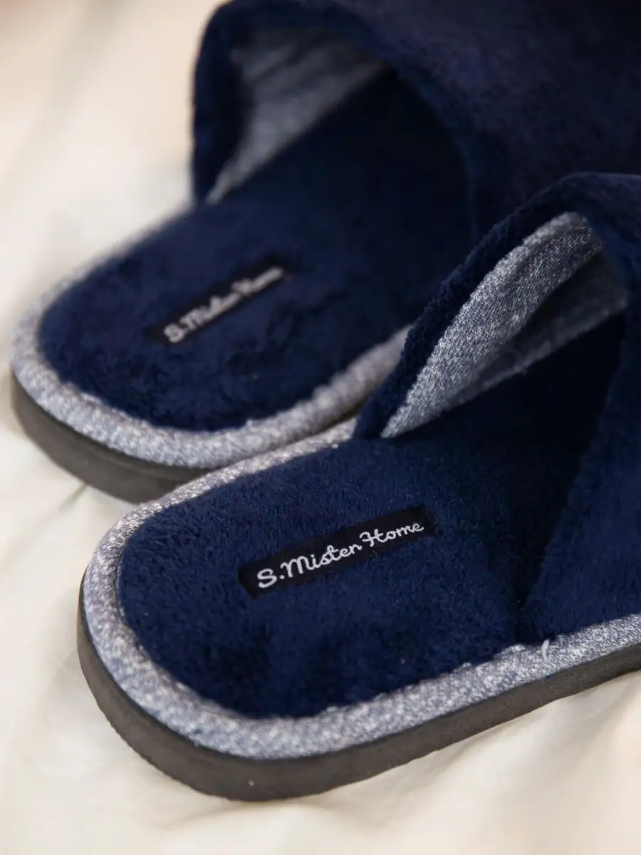 Тапочки домашние мужские А81-350-02 открытые  (р.40/41)