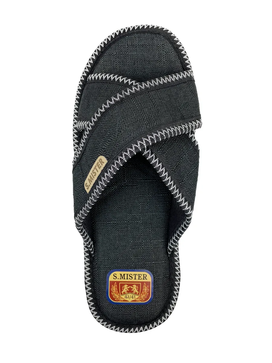 Тапочки домашние мужские А-67-143-01 открытые (р.40/41)