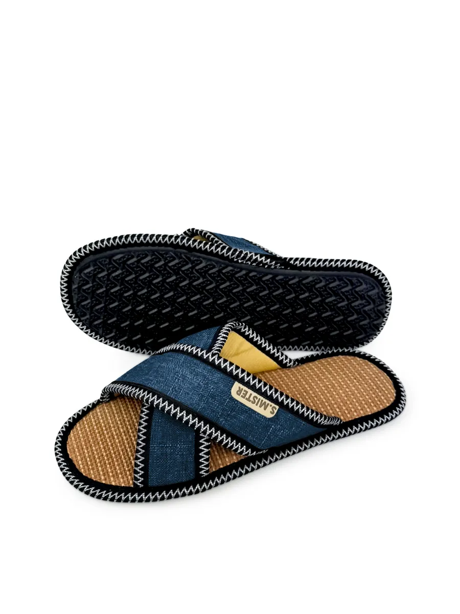 Тапочки домашние мужские А-67-145-02 открытые (р.40/41)