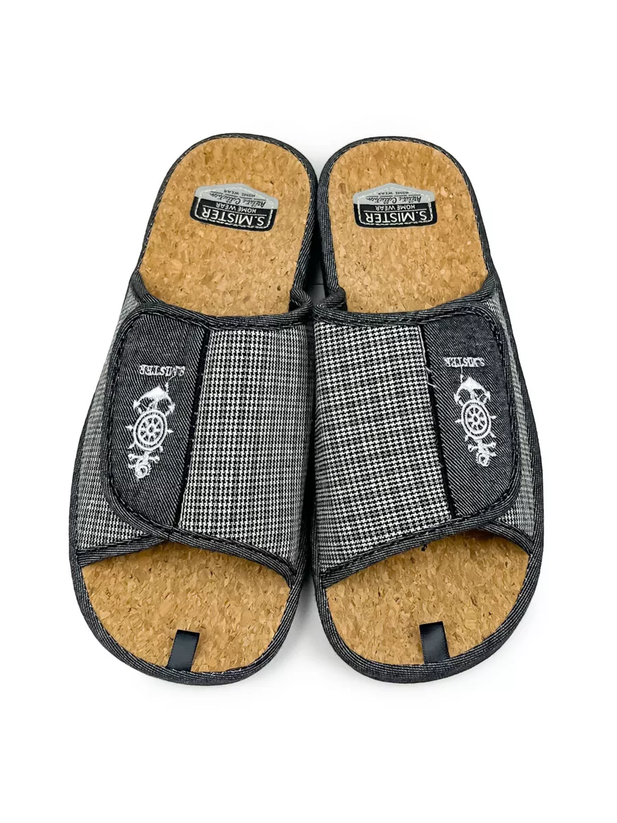 Тапочки домашние мужские SM 100-225-01 открытые (р.41)