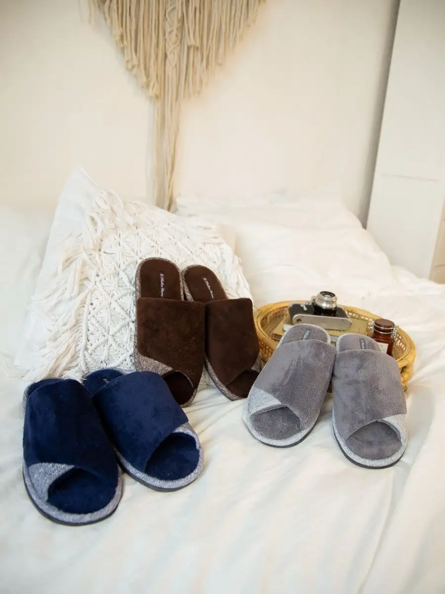 Тапочки домашние мужские А81-350-02 открытые  (р.40/41)