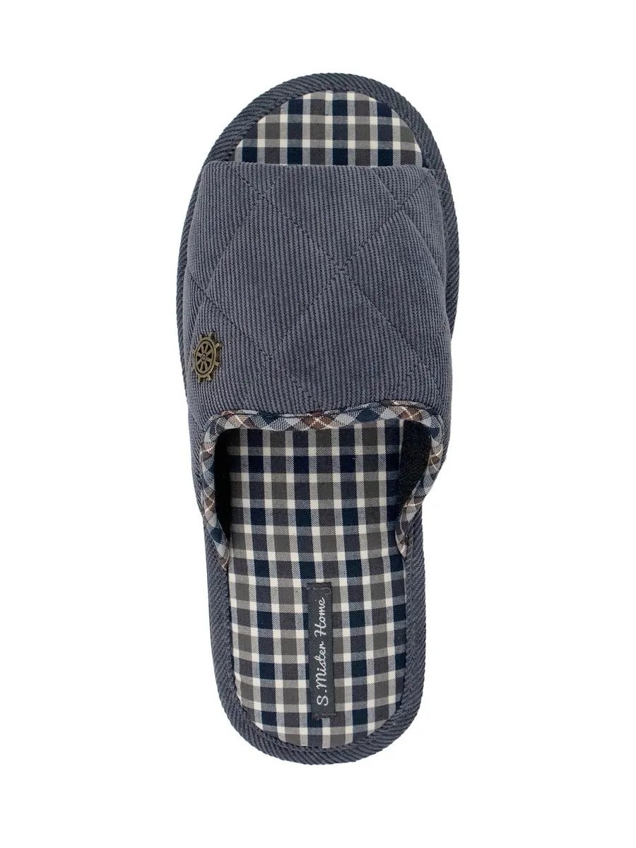 Тапочки домашние мужские А81-643-12 открытые (р.47)