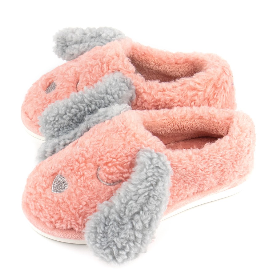 Носки тапочки детские меховые с ушками 353-268 Спаниельки купить от производителя