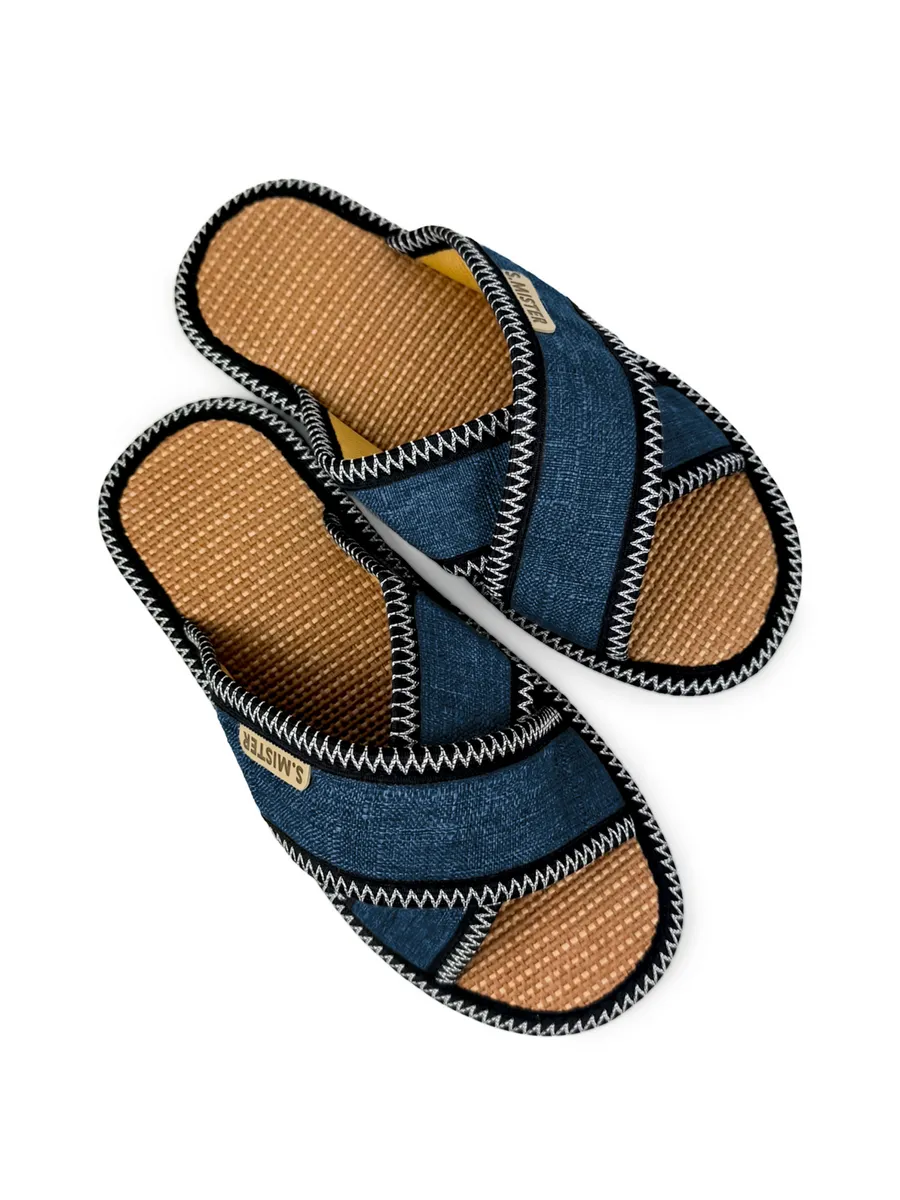 Тапочки домашние мужские А-67-145-02 открытые (р.40/41)