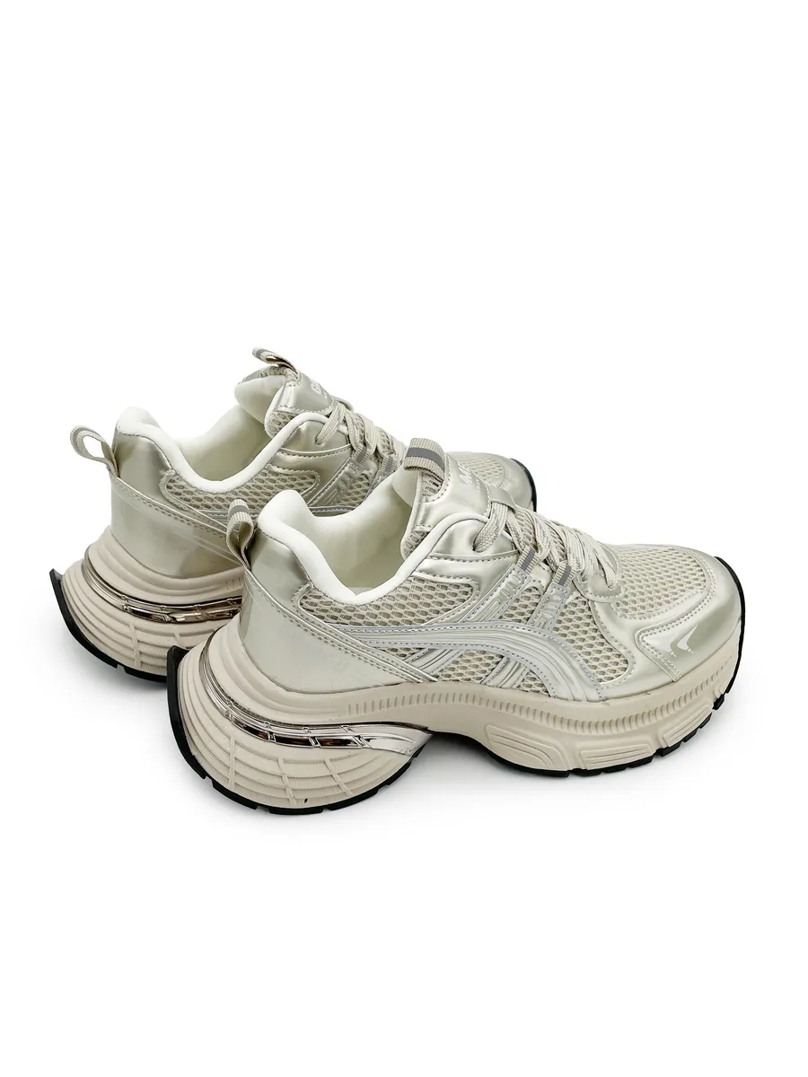 Кроссовки жен. 462-800-10-11  white+beige р.35