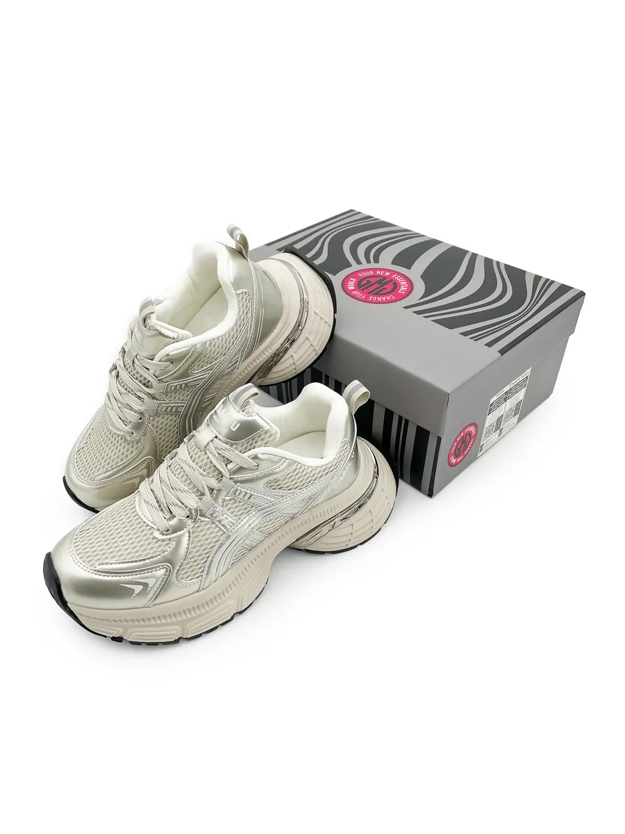 Кроссовки жен. 462-800-10-11  white+beige р.35