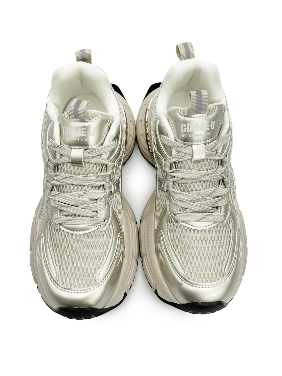 Кроссовки жен. 462-800-10-11  white+beige р.35