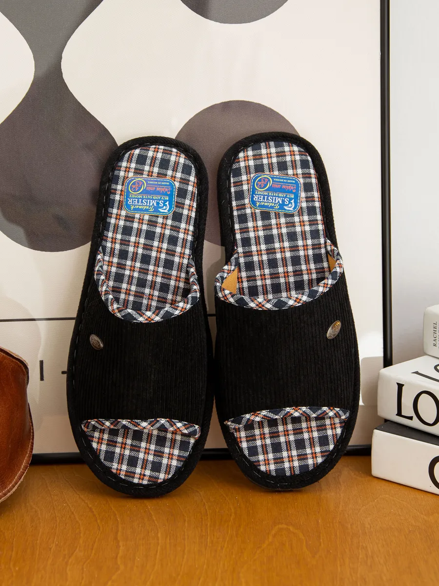 Тапочки домашние мужские А-56-201-01 открытые  (р.40/41)