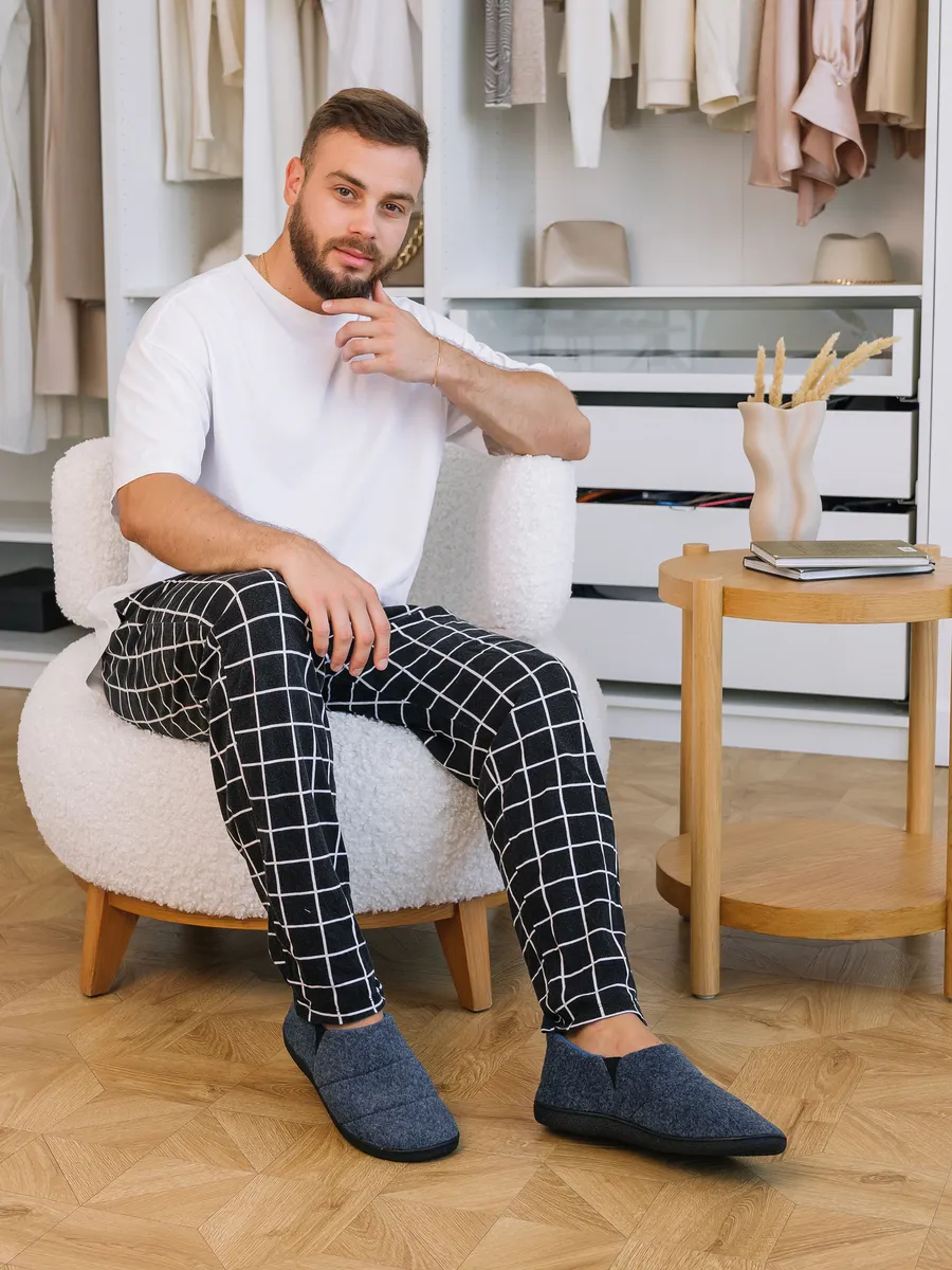 Тапочки домашние мужские GM-510-533-03 (р.39/40)