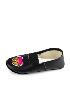 Чешки детские Р-070  черный, медвежонок с бантиком р.23