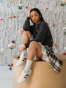 Кроссовки жен. 462-128-11/08 beige+red р.37.5